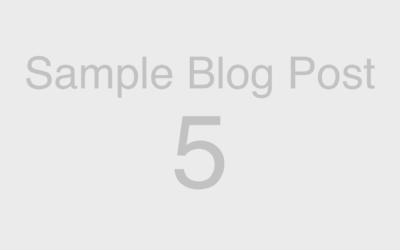 Web Blocks: Sample Blog Post 5